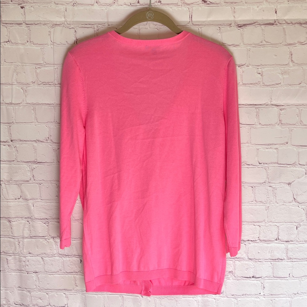 Talbots Pink Knit Button Up‎ Cardigan Sweater Woman’s Size Medium - Picture 3 of 3